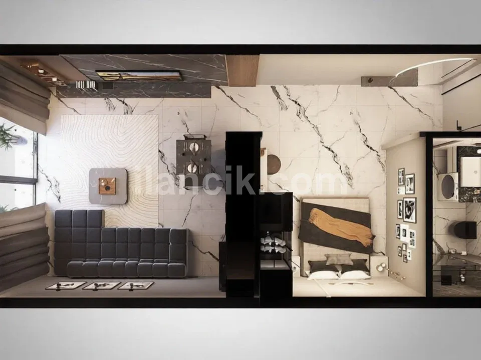 Satılık 1 Yatak Odalı Daire - Tatlısu, Mağusa - 6