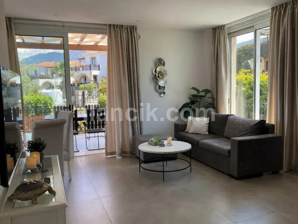 Girne Esentepe'de Satılık İki Odalı Zemin Kat Daire - 5