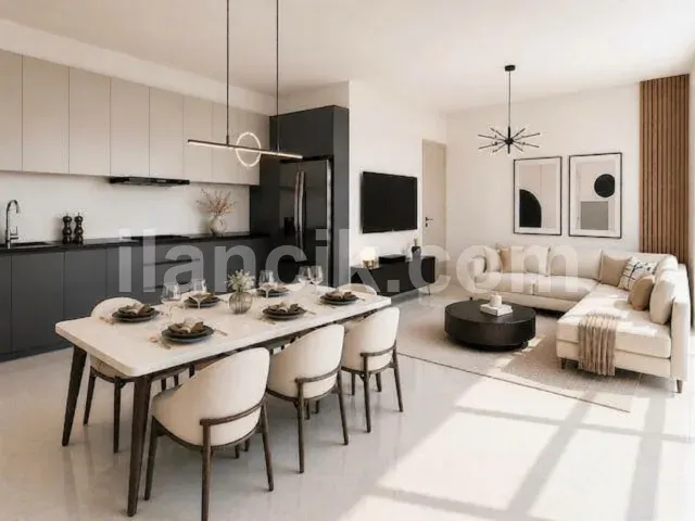 Lefkoşa Gönyeli'de Satılık İki Odalı Çatı Katı Daire - 4