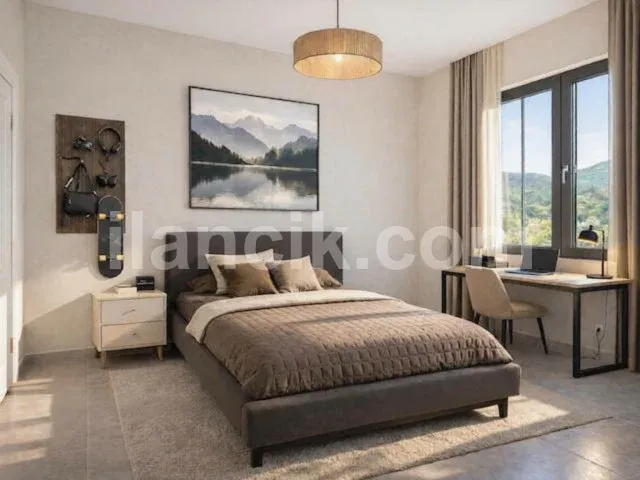Lefkoşa Gönyeli'de Satılık İki Odalı Çatı Katı Daire - 8