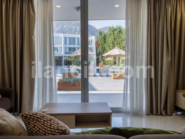 Girne Doğanköy'de Mobilyalı 2 Odalı Bahçe Katı Daire - 4