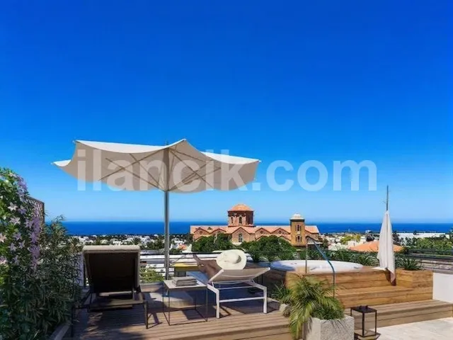 Satılık 1+1 Daire, Alsancak Girne – Dağ ve Deniz Görüşlü - 17