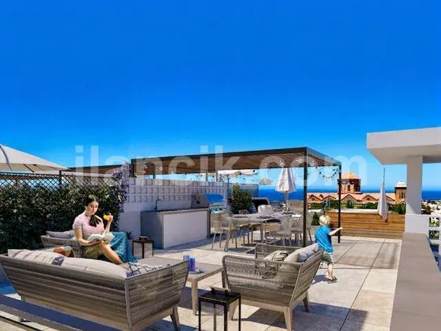 Satılık 1+1 Daire, Alsancak Girne – Dağ ve Deniz Görüşlü - 18