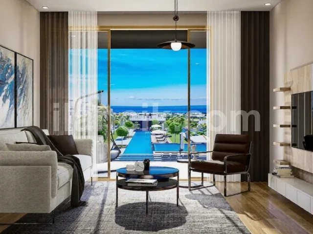 Lapta'da Satılık 1+1 Bahçe Katı Daire – Resort Yaşam