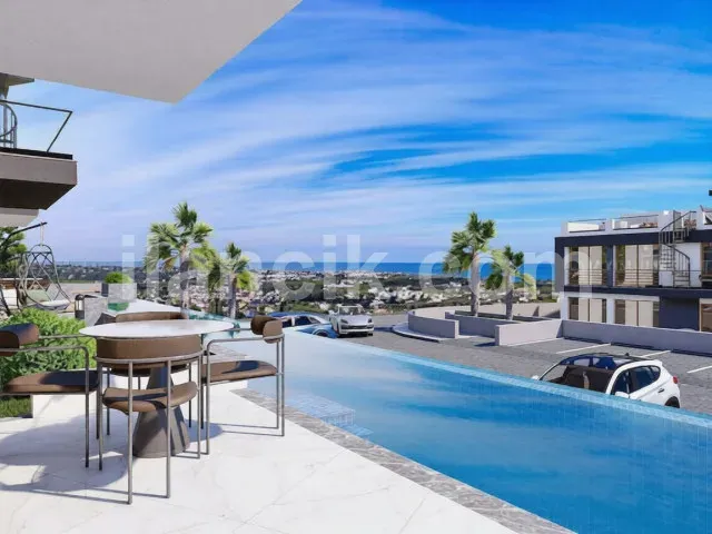 Lapta'da Satılık 1+1 Bahçe Katı Daire – Resort Yaşam - 14