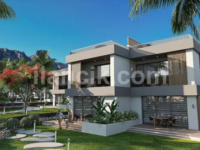Satılık İkiz Villa | Zeytinlik, Girne | 2 Yatak Odalı - 2