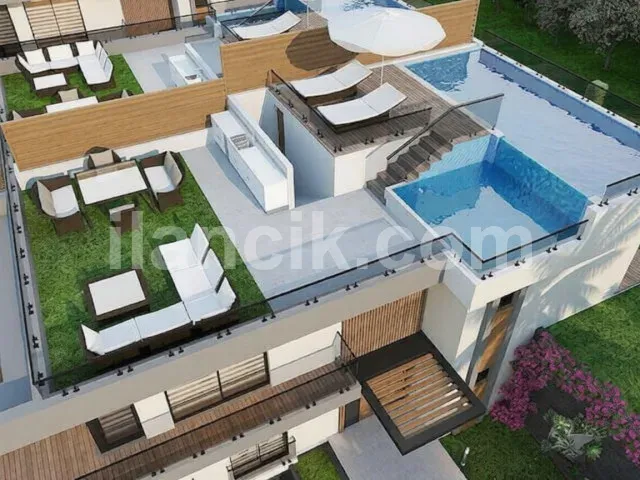 Satılık İkiz Villa | Zeytinlik, Girne | 2 Yatak Odalı - 7