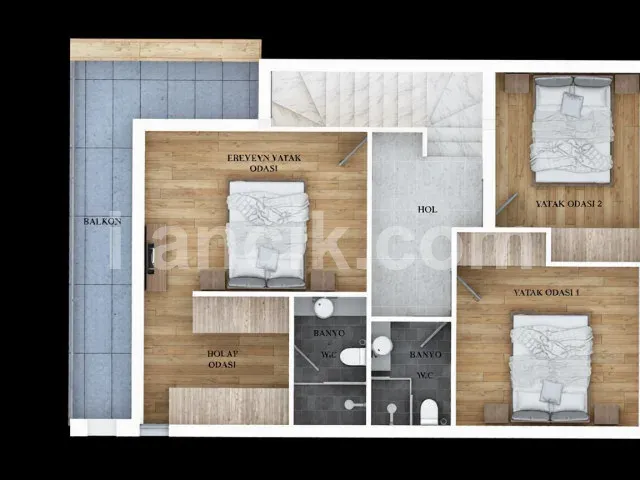 Satılık 3 Yatak Odalı Villa - Girne Doğanköy - 11