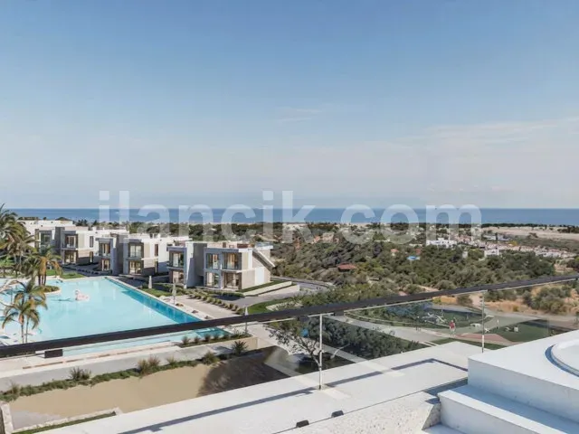 Girne Karşıyaka'da Satılık İki Yatak Odalı Bahçeli Daire - 3
