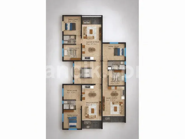 Lefkoşa Gönyeli'de Satılık 105 m² 3+1 Daire - 18