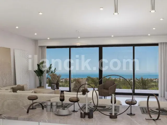 Lapta'da Satılık 2+1 Dubleks Penthouse - Havuz ve Teras