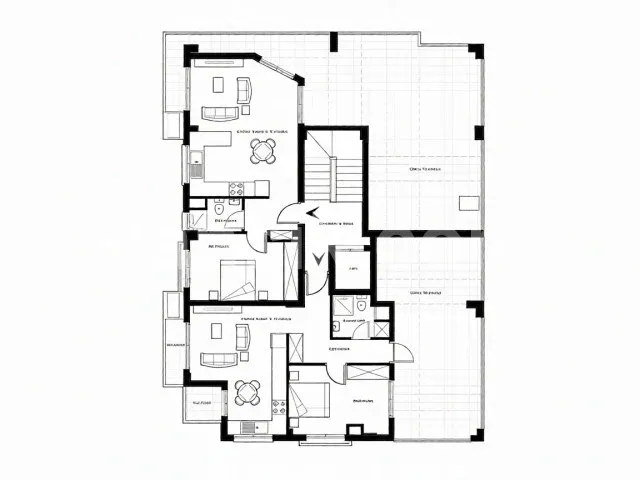 Girne Merkezde Satılık 1+1 Daire - 12