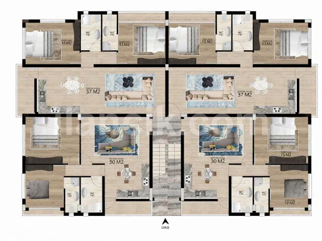 Gönyeli'de Satılık 2+1 Daire – 80 m², Eşyalı, Türk Koçanlı - 8