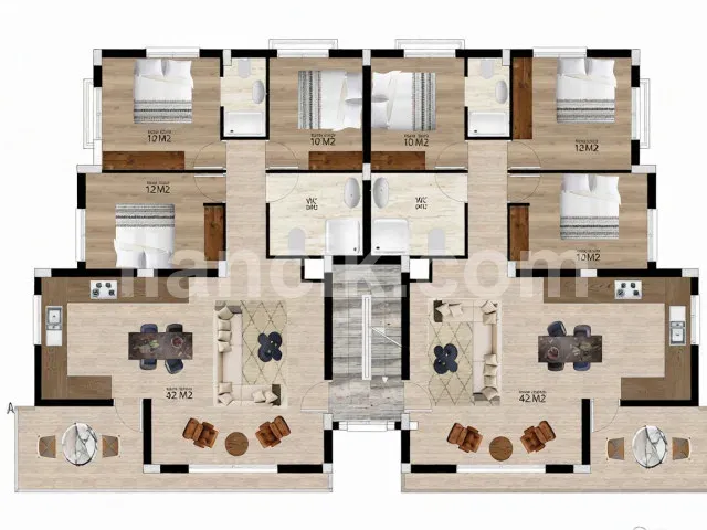 Gönyeli'de Satılık 2+1 Daire – 80 m², Eşyalı, Türk Koçanlı - 9