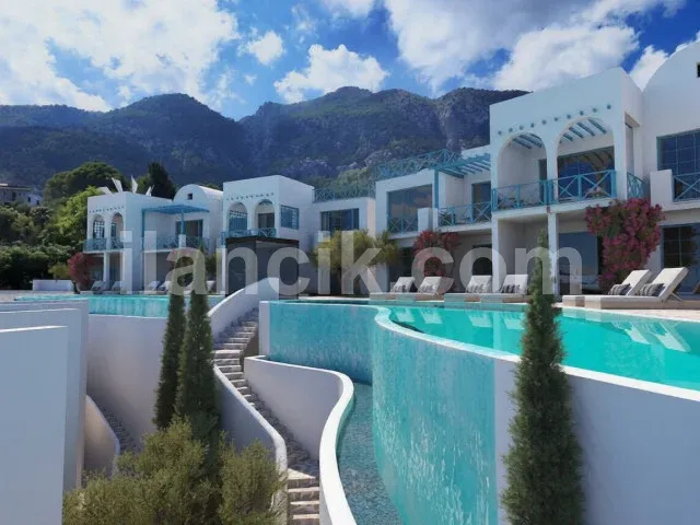 Satılık Daire, Lapta Girne - Deniz Manzaralı Modern Proje