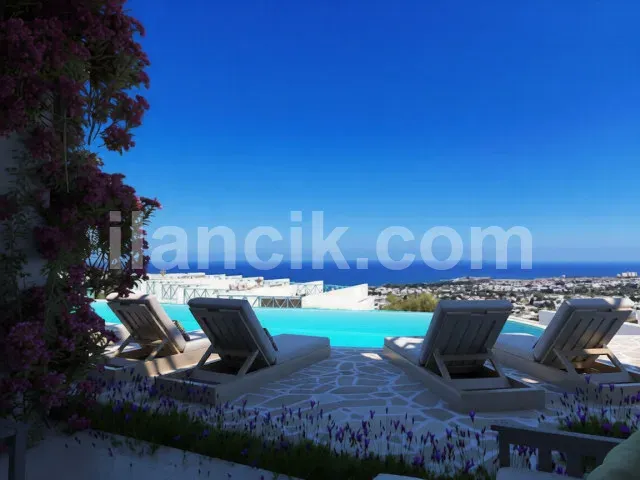 Satılık Daire, Lapta Girne - Deniz Manzaralı Modern Proje - 14