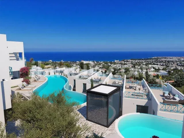Satılık Daire, Lapta Girne - Deniz Manzaralı Modern Proje - 16