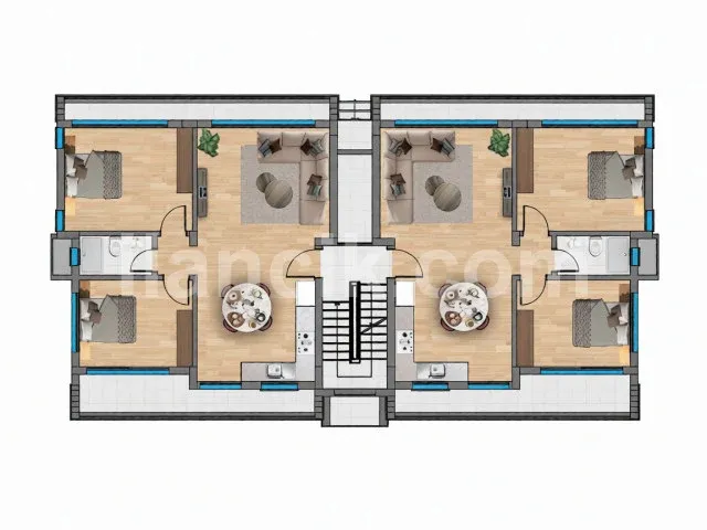 Satılık 2+1 Penthouse - İskele Boğaz, İskele - 19