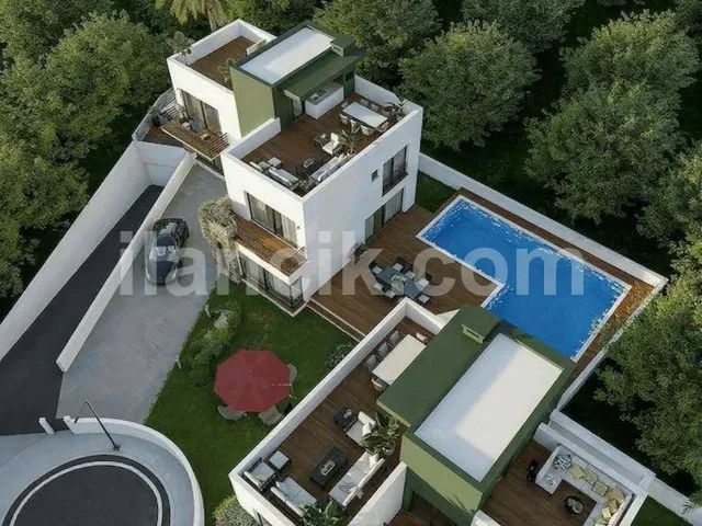 Alsancak'ta Satılık 4 Yatak Odalı Modern Villa - 13