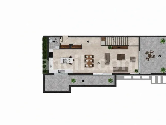 Satılık 3+1 Dubleks Penthouse - Girne Merkez - 12