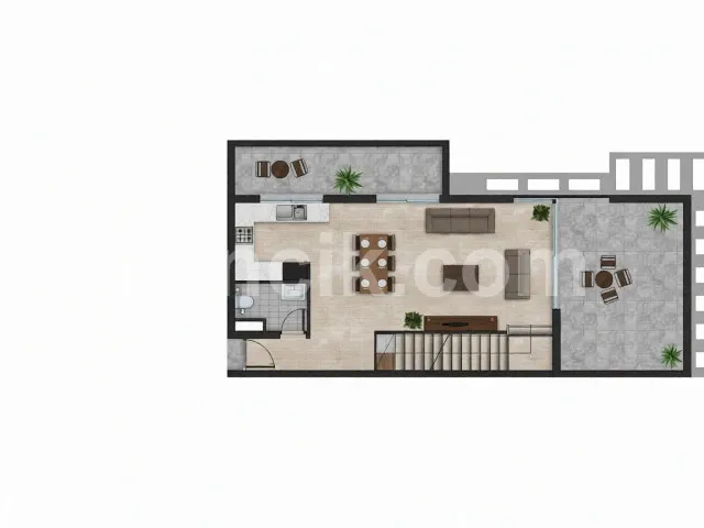 Satılık 2+1 Dubleks Penthouse - Girne Merkez - 17