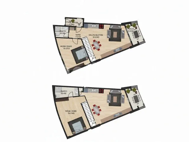 Lapta'da Satılık 2+1 Duplex Daire - Denize Yakın Konum - 19