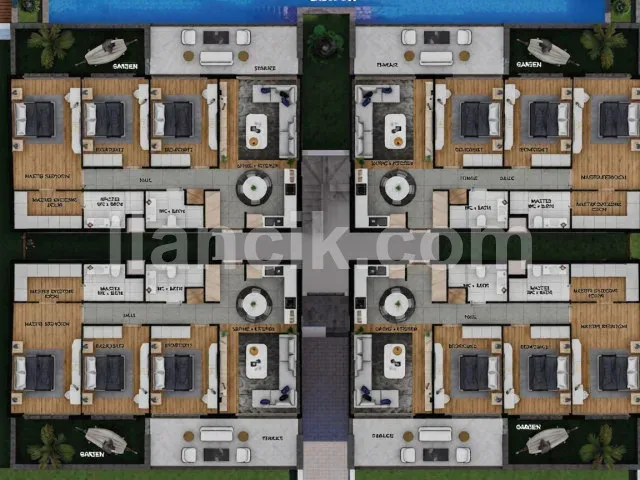 Satılık 2+1 Bahçeli Daire - Lapta, Girne - 13
