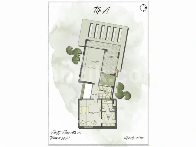 Satılık 3+1 Lüks Villa - Çatalköy, Girne - 5