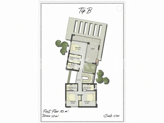 Satılık 3+1 Lüks Villa - Çatalköy, Girne - 15