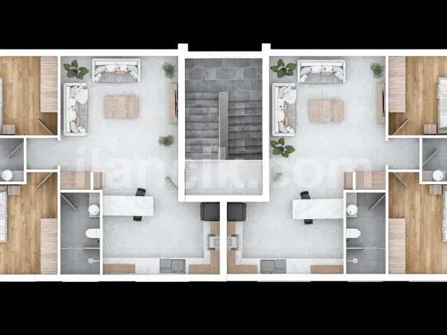 Satılık 2+1 Penthouse, Lapta Girne - Denize 800m - 13