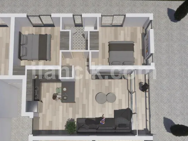 Lefkoşa Marmara'da Satılık 2 Odalı Penthouse - 5
