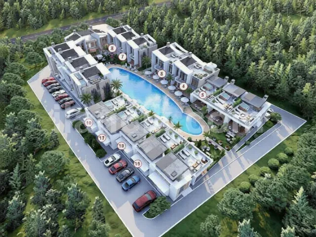 Lapta’da Akdeniz Yaşamı – Çatı Teraslı ve Deniz Manzaralı Modern Rezidanslar - 4