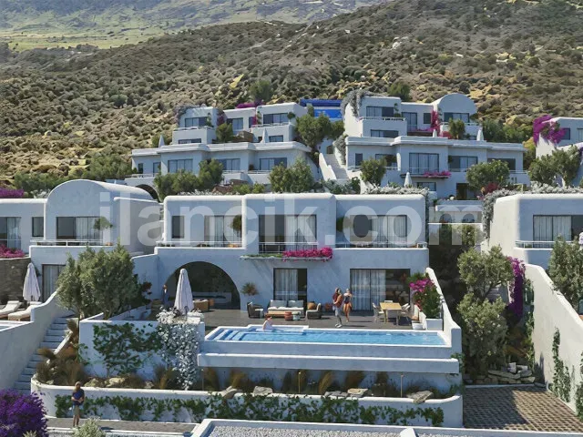 Satılık İkiz Villa, Kayalar Girne - 226 m² - 3