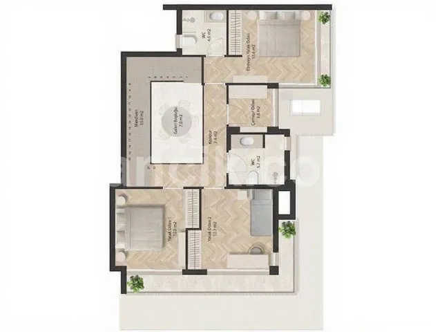 Satılık 3 Yatak Odalı Villa | Zeytinlik, Girne - 18