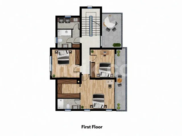 Satılık 4 Yatak Odalı Lüks Villa - Alsancak, Girne - 13