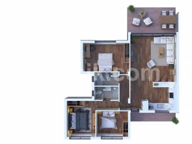 Satılık 2 Yatak Odalı Penthouse - Esentepe, Girne - 13