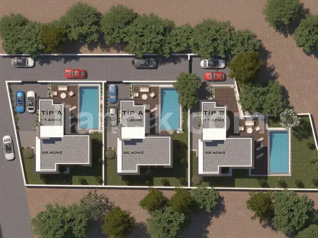 Alsancak'ta Satılık Havuzlu 4 Yatak Odalı Modern Villa - 5