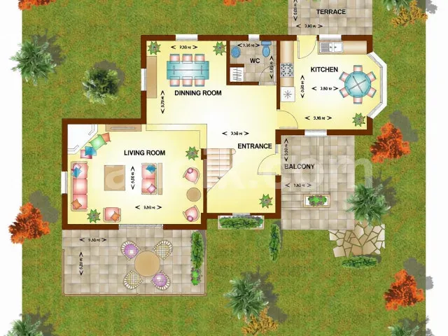 Alsancak'ta Satılık 3 Yatak Odalı Müstakil Villa - 3