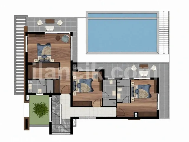 Satılık 5 Yatak Odalı Villa - Lapta, Girne - 5