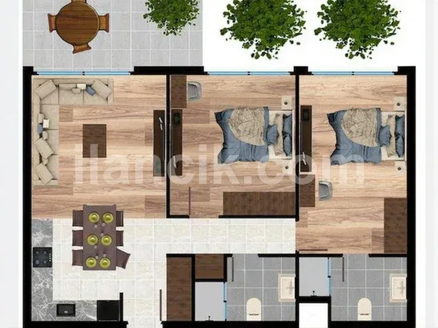 Lapta'da Satılık 2 Yatak Odalı Daireler - Girne - 12