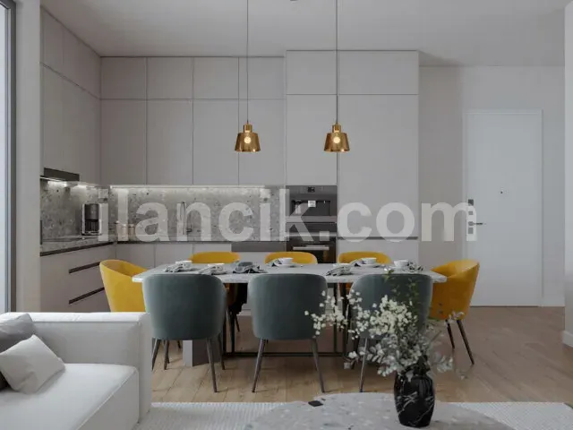 Karşıyaka'da Satılık 1+1 Dağ ve Deniz Manzaralı Daire - 18