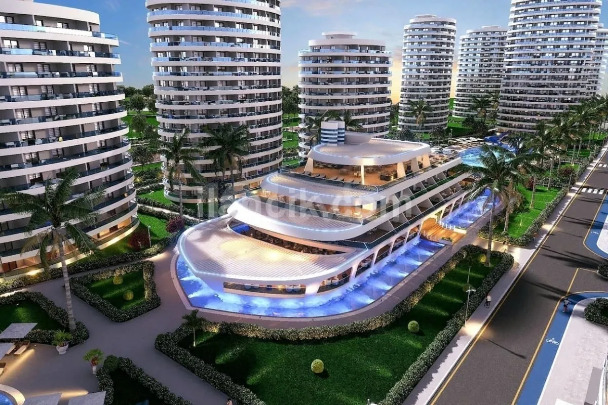 İskele Long Beach’te Denize Yakın Lüks Rezidans Projesi – Studio, 1-1 ve 2-1 Daire Seçenekleri Uzun Vade İmkanı
