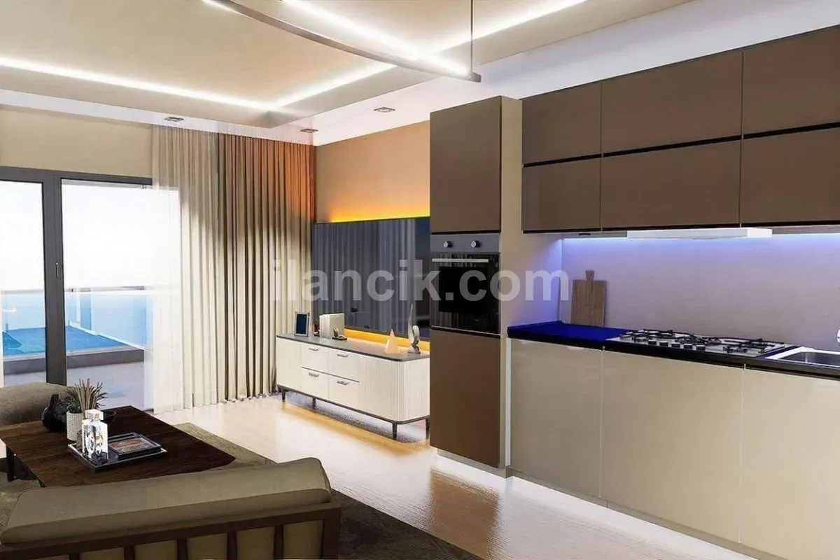 İskele Long Beach’te Denize Yakın Lüks Rezidans Projesi – Studio, 1-1 ve 2-1 Daire Seçenekleri Uzun Vade İmkanı - 12