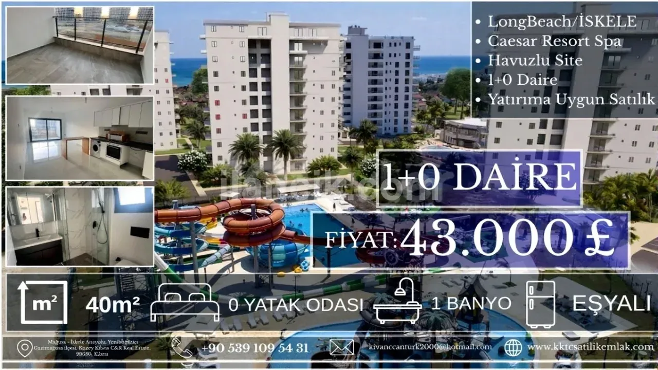 Caesar Resort’ta Uygun Fiyatlı Satılık Stüdyo Daire – Kaçırılmayacak Fırsat