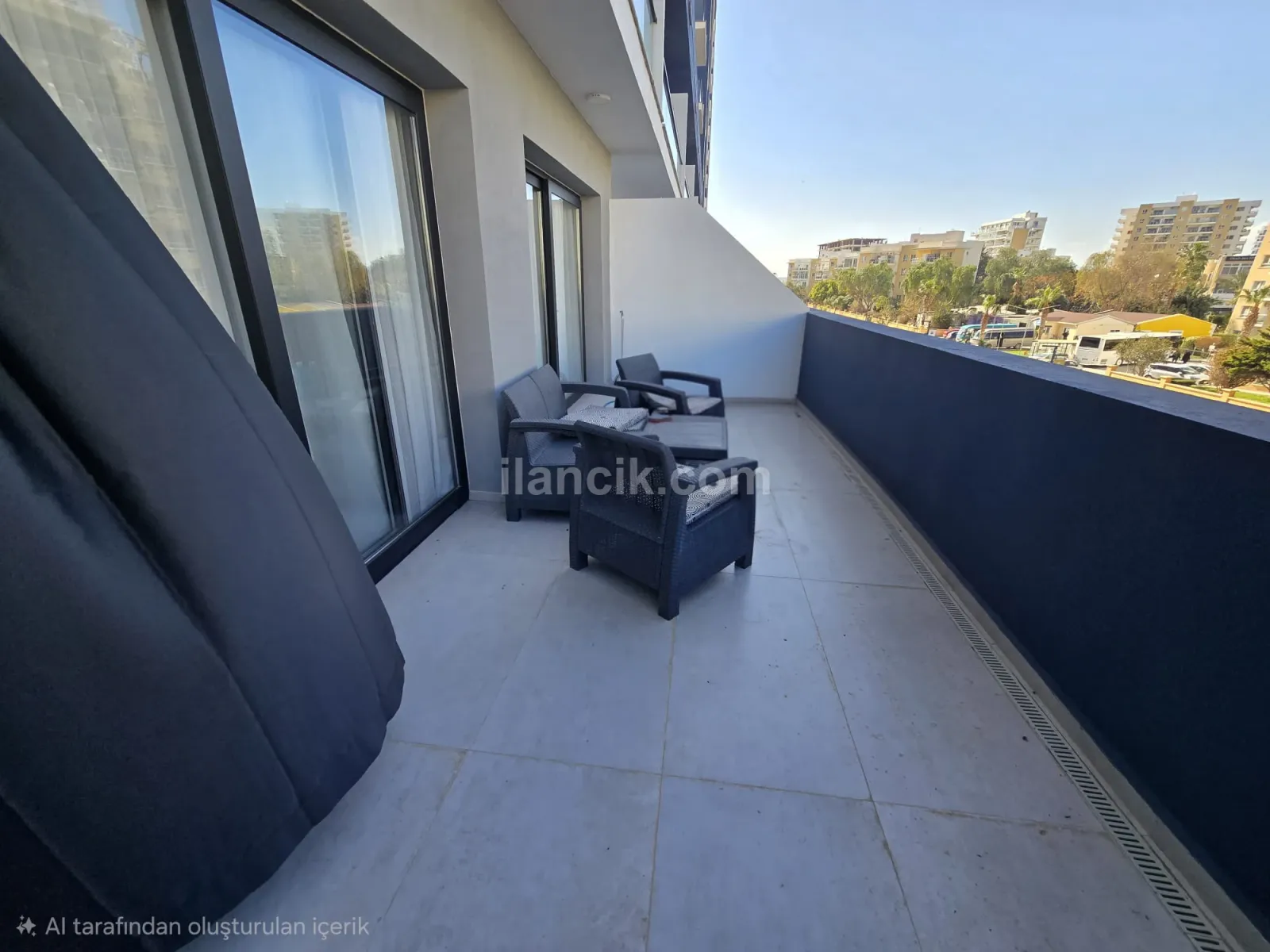 İskele Long Beach River Side Prohesinde 1+1 Kiralık Daire