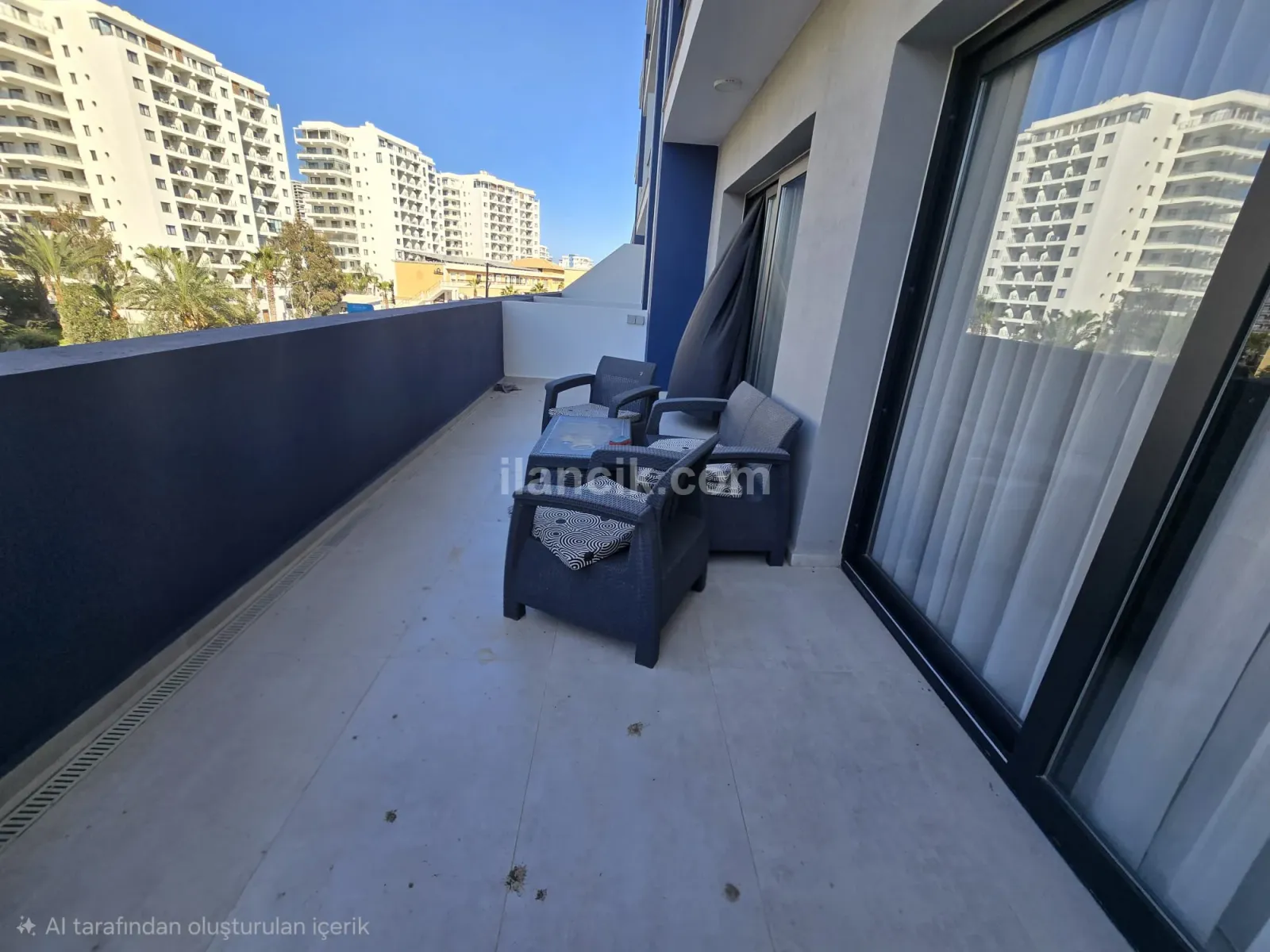 İskele Long Beach River Side Prohesinde 1+1 Kiralık Daire - 2